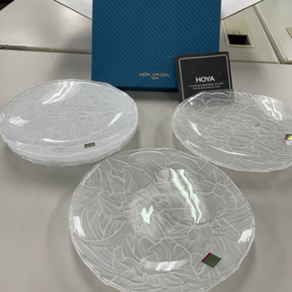 HOYA CRYSTAL 皿5枚 〈未使用〉