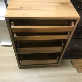 IKEA Komplement 4段スライド　仕切りありの画像