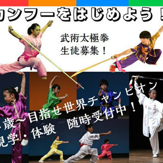 【土曜カンフー教室 】WUSHU太極21【無料体験実施中】の画像