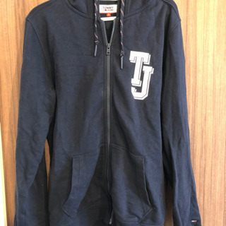 【ネイビー】トミージーンズ製ジップアップパーカーの画像