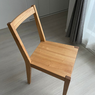 無印良品　タモ材テーブルと椅子のセット