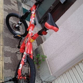 美品☆Doppelganger[ドッペルギャンガー]321 DritMAX 20吋(Fサス)採用折り畳みMTB アルミ/7speed/レッドの画像