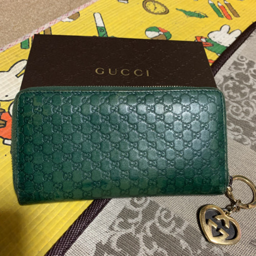GUCCI 長財布 ラウンドファスナー キーホルダー付き