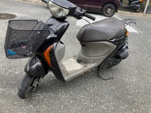 レッツ　５　ブラウン色　オートバイ　バイク