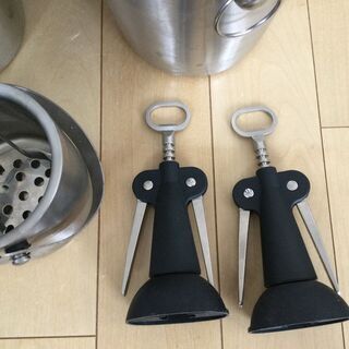 ★中古★ワインクーラーX2、アイスバケツ、ワインオープナーX2の画像