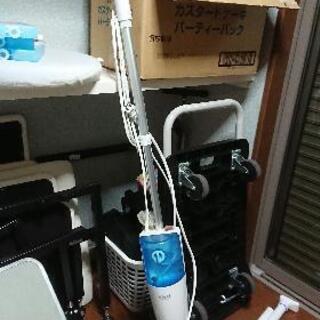 アイリスオーヤマスチームモップスティックタイプ ホワイト/ブルー...