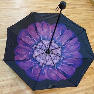 お値下げ！　華やかでエレガント　晴雨兼用折り畳み傘　個性的の画像