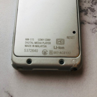 SONY製ポータブルプレイヤーの画像