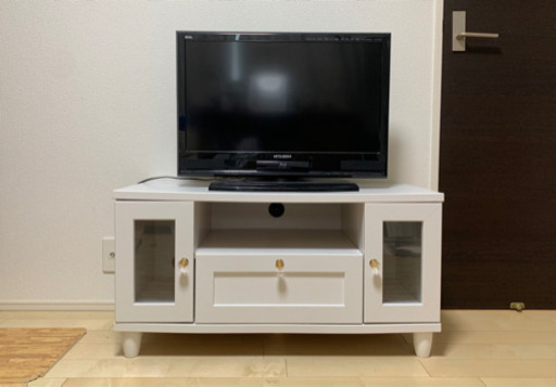 テレビ台 テレビボード アンティーク 白