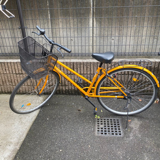 大人用！27インチ自転車本体　オレンジ
