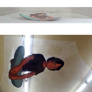 昭和アニメ セル画 太陽の牙ダグラム セル画 クリン・カシム　私服　1980年代 サンライズ ロボット コレクション ☆ PayPay(ペイペイ)決済可能 ☆ 札幌市 豊平区 平岸の画像