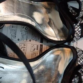 ストーン付サンダル  ブライダルにも 23cm の画像