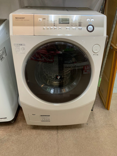 SHARP ドラム式洗濯乾燥機　ES-V600-NL プラズマクラスター7000