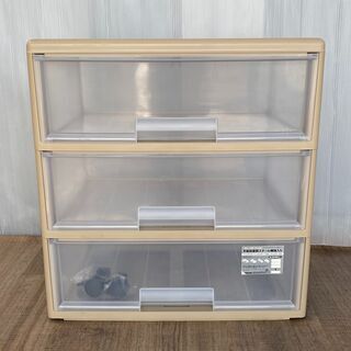 【収納ケース②】Capaty☆3段ワイドストッカー☆軽量 