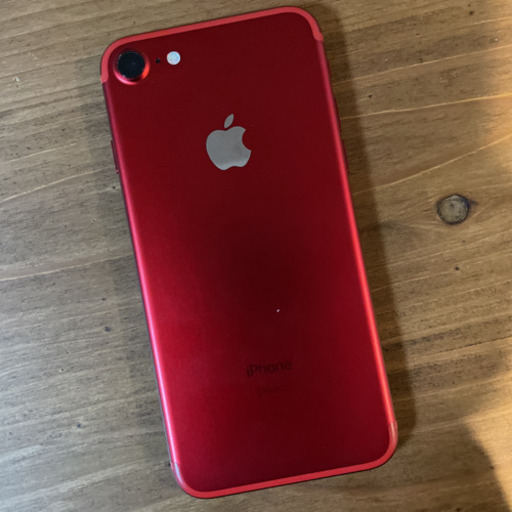 【受け渡し決定】iPhone 7 レッド　SIMフリー　化済み