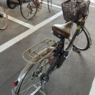 人気の茶色！パナソニック電動アシスト自転車です。