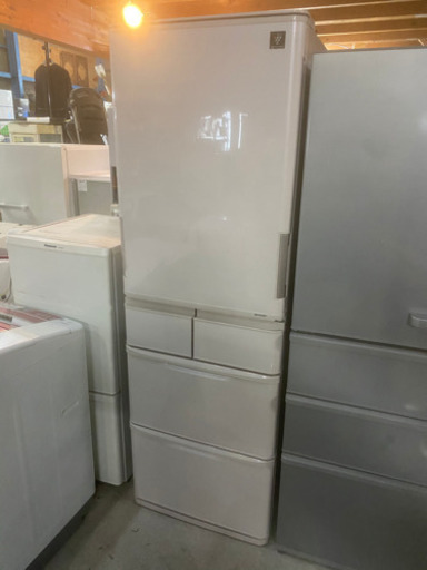 大人気5ドア冷蔵庫!!格安配送!! 412L SHARP ノンフロン冷凍冷蔵庫 SJ-PW41C-C