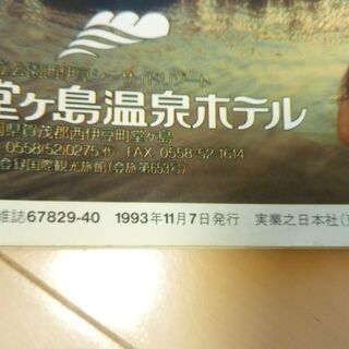 ブルーガイド　1993年11月発行　名露天風呂200選〈東日本編〉の画像