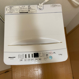 全自動洗濯機　4.5kg【受け渡し決定】の画像