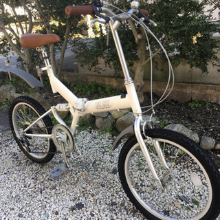223.【美車】折りたたみ自転車（アルミフレーム）