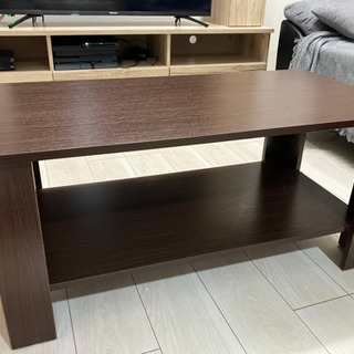 棚付きセンターテーブル