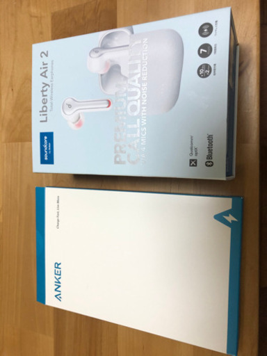 Anker Liberty air 2  アンカーワイヤレスイヤホン　ワイヤレス充電器セット