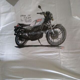 yamaha riding apparel モーターサイクル　Tシャツ RZ250の画像