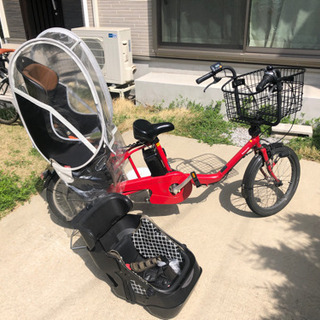 【期間限定/値下げ中】Panasonic 電動自転車　3人乗り　...