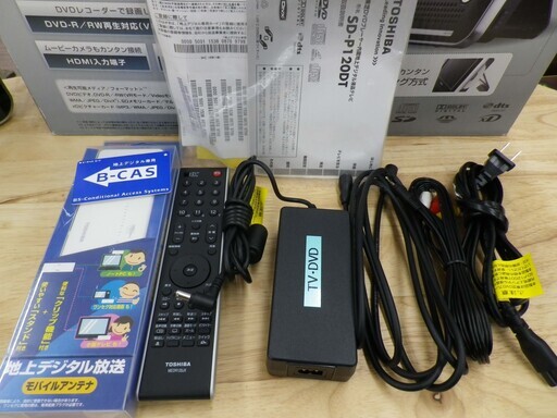 東芝 DVDプレーヤー内臓 ポータブルテレビ 12インチ 2009年製 SD-P120DT ポータロー 12型 液晶テレビ TV ポー