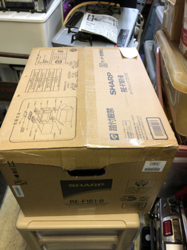 【新品未開封】SHARP オーブンレンジ RE-F161-B ブラック シャープ