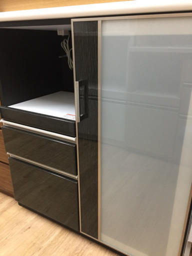 ニトリキッチンカウンター（ホワイト×ブラック）です。【トレファク東大阪店】