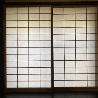 【古民家材】障子（赤杉）２枚セットの画像