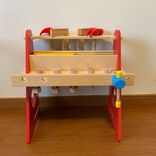 木のオモチャ　大工工具セット　室内　オモチャ　子供