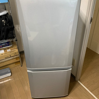 美品　三菱冷蔵庫146L  MR-P15A-S 2016年製　窓...
