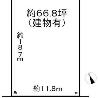 売約済み！名張市つつじが丘北！南東向き！売地（古家付）！ - 不動産