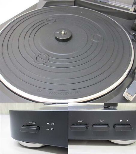【中古】ss1857　オーディオテクニカ　ステレオターンテーブルシステム　audio-technica　AT-PL300　ブラック　黒　レコード　再生プレーヤー　プレイヤー　オーディオ　簡単再生