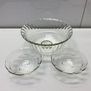 0048-stp　未使用品　パイレックス　ガラス容器三点セット　...