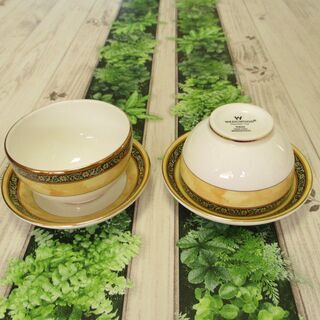 ウェッジウッド（Wedgwood）インディア ジャパニーズカップ＆ソーサー2客（未使用）保管品の画像