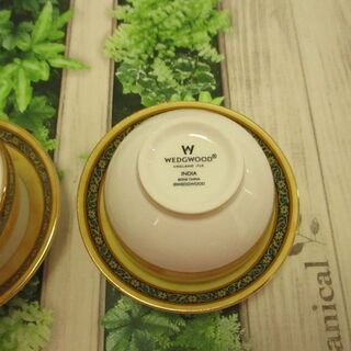 ウェッジウッド（Wedgwood）インディア ジャパニーズカップ＆ソーサー2客（未使用）保管品の画像