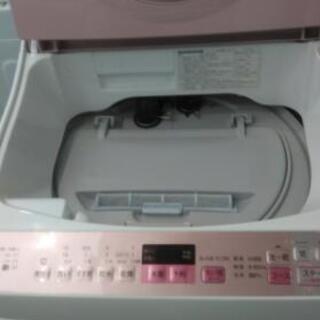 SHARP　タテ型洗濯乾燥機　5,5㎏　乾燥3,5㎏　ES-TX5A　ピンク　2017　