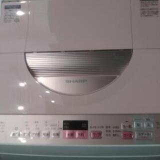 SHARP　タテ型洗濯乾燥機　5,5㎏　乾燥3,5㎏　ES-TX5A　ピンク　2017　
