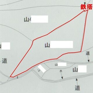 （契約済み）三千坪　安佐北区小河原城前の山林　緑化公園の入り口あたり
