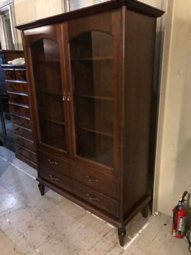 JF01379 アンティーク 戸棚 飾り棚