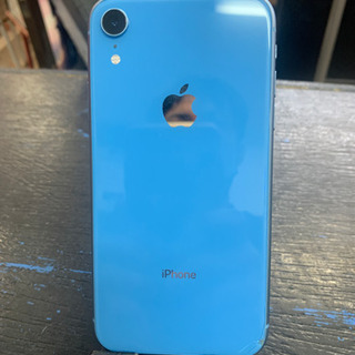 【SIMフリー】iPhoneXR 128GB ブルー 背面かけ 2021/04/06