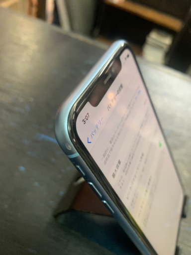 【SIMフリー】iPhoneXR 128GB ブルー 背面かけ 2021/04/06
