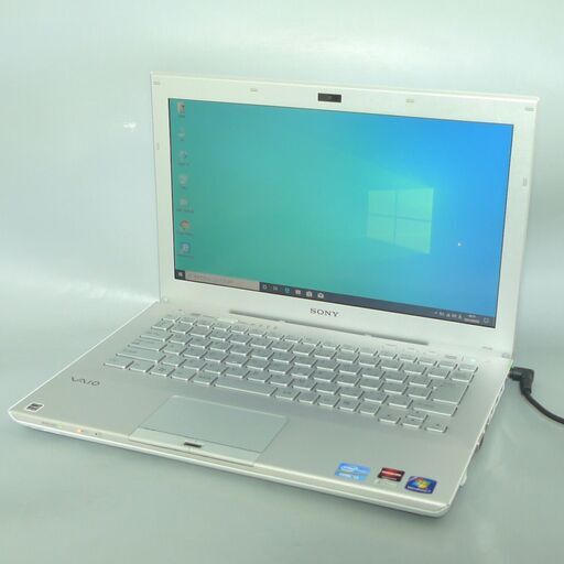 送料無料 SSD128GB ノートパソコン 中古動作良品 13.3型 SONY VPCSB47FJ Core i3 4GB DVDRW 無線 Bluetooth WiMAX Windows10 LibreOffice