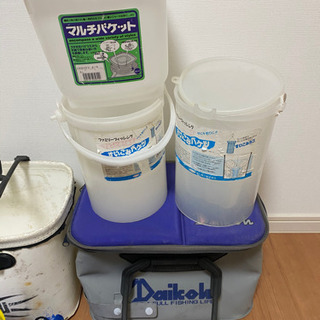 がまかつ　ダイコー　バッカン　スカリ　バケツ等セットの画像