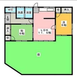 掛川市逆川平屋 ★ 敷金・礼金なし★仲介手数料不要★リフォーム相...
