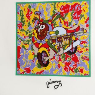 非売品　画家ジミー大西の絵皿 バイク★カブ★1枚　&　絵皿8枚　...