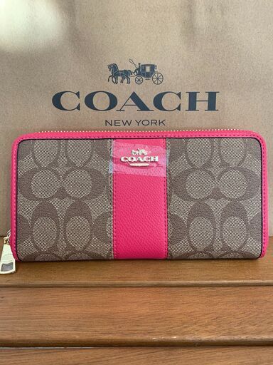 COACH 新品 正規品 長財布 ピンク